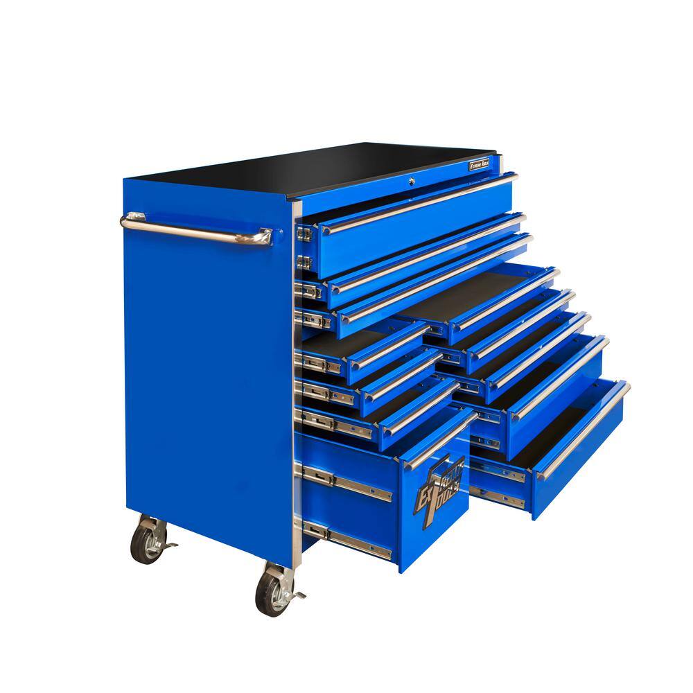 Extreme Tools THD Series 55 in. 12-Drawer Roller Cabinet Tool Chest in Blue THD552112RCBL - Image 6